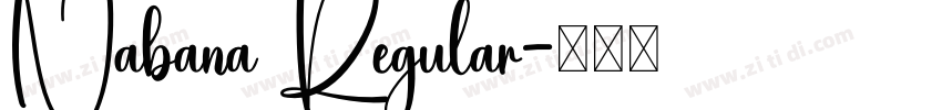 Nabana Regular字体转换
